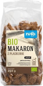 MAKARON (Z PŁASKURKI) PEŁNOZIARNISTY JEŻYKI BIO 250 g - NIRO