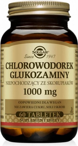 Chlorowodorek glukozaminy 1000mg 60 tabletek Solgar