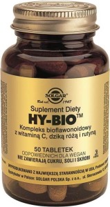 HY-BIO Bioflavonoid complex with vitamin C, wild rose and routin 50 tablets Solgar