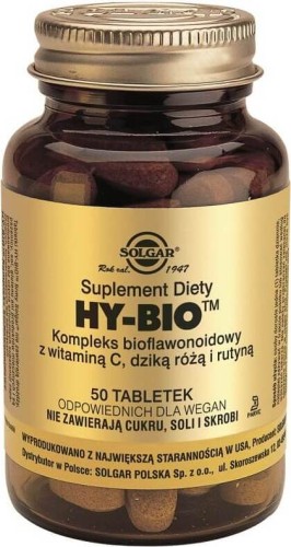 HY-BIO Bioflavonoid complex with vitamin C, wild rose and routin 50 tablets Solgar
