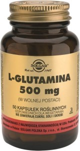 L-Glutamine in free form 500mg 50 capsules Solgar