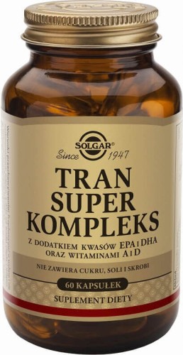 Super oil with the addition of acids EPA and DHA and vitamin A and D 60 capsules Solgar