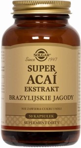Super Acai extract brazilian berries 50 capsules Solgar