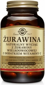 Żurawina wieloowocowa z dodatkiem witaminy C naturalny wyciąg 60 kapsułek Solgar