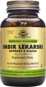 Ginger rhizome extract 60 capsules Solgar