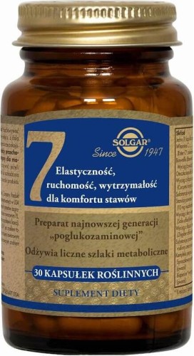 7 Flexibility, mobility, strength for the comfort of the joints 30 capsules Solgar