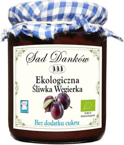 PLUM JAM SUGAR-FREE BIO 260 g - SAD DANKÓW