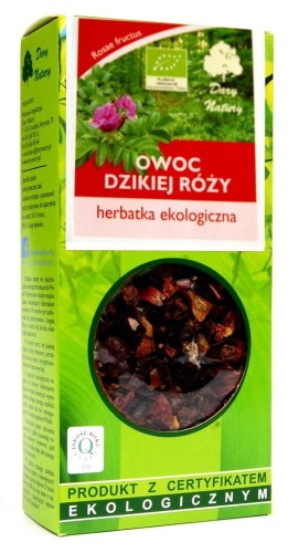 HERBATKA OWOC DZIKIEJ RÓZY BIO 50 g - DARY NATURY