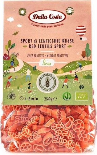 PASTA (RED LENTIL) SPORT GLUTEN-FREE BIO 250 g - DALLA COSTA