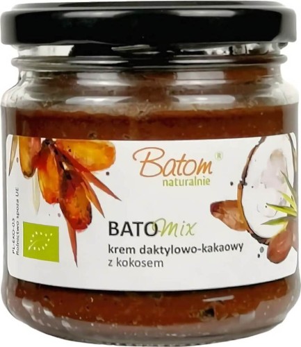 DATE-COCOA CREAM WITH COCONUT OIL BIO 200 g - BATOM