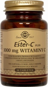 Ester-C plus 1000mg Vitamin C non-acid source of vitamin C with prolonged action 30 tablets Solgar