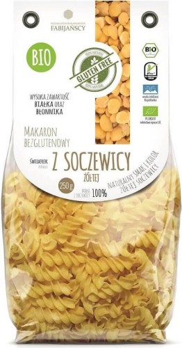 PASTA (YELLOW LENTIL) FUSILLI GLUTEN-FREE BIO 250 g - FABIJAŃSCY