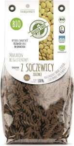 PASTA (GREEN LENTIL) FUSILLI GLUTEN-FREE BIO 250 g - FABIJAŃSCY