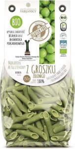 PASTA (GREEN PEAS) PENNE GLUTEN-FREE BIO 250 g - FABIJAŃSCY