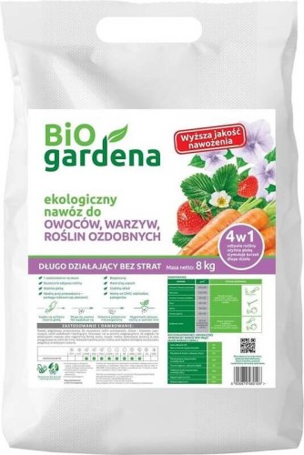 NAWÓZ DO OWOCÓW WARZYW, ROŚLIN OZDOBNYCH EKO 8 kg - BIO GARDENA