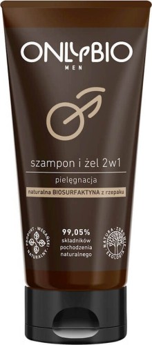 SHAMPOO AND GEL 2in1 CARE FOR MEN TUBE 200 ml - ONLY BIO
