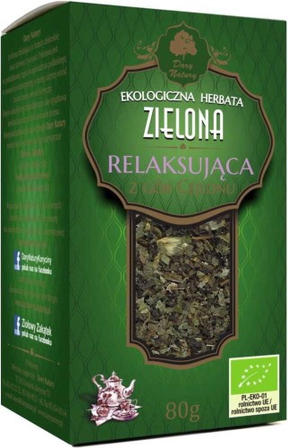 GREEN TEA RELAXING BIO 80 g - DARY NATURY