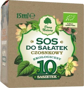 SALAD SAUCE GARLIC BIO 15 ml - DARY NATURY