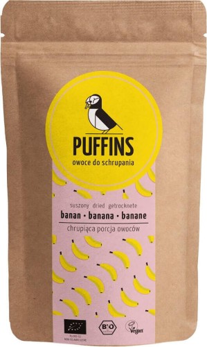 DRIED BANANA BIO 40 g - PUFFINS