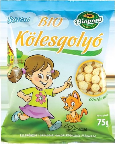 (MIN 12) MILLET CRISPS GLUTEN-FREE BIO 75 g - BIOPONT