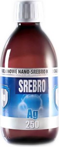 Niejonowe nano srebro koloidalne Ag 250 25ppm 300ml Pro Aktiv