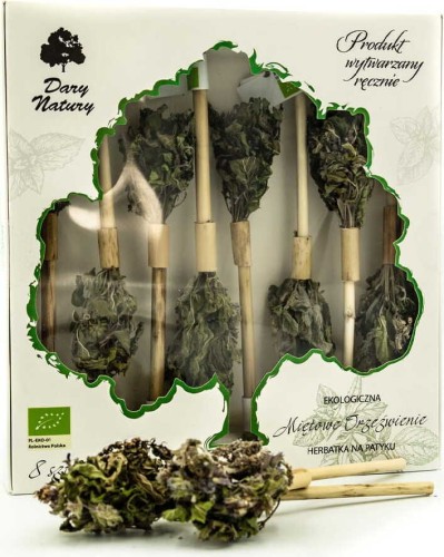 Thé de rafraîchissement à la menthe sur un bâton BIO (8 x 3 g) - DARY NATURY