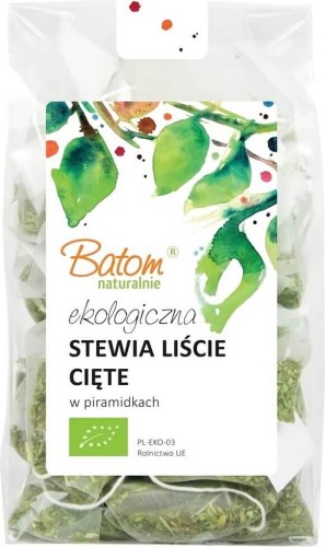 STEVIA LEAVES CUT DRIED PYRAMIDS BIO 30 g - BATOM