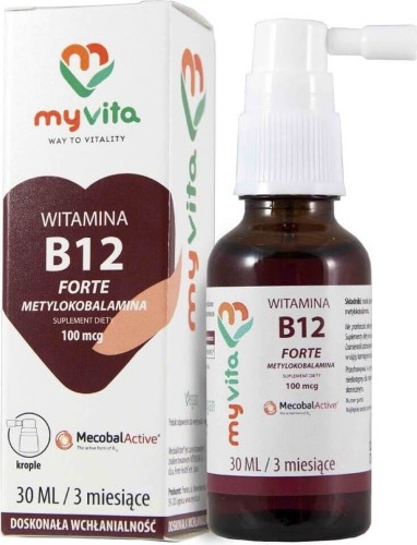 Vitamin B12 forte methylcobalamin 100mcg drops 30ml MyVita