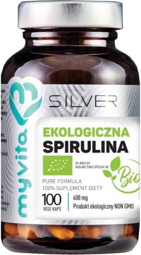 Spirulina BIO 600 mg 100 capsules MyVita Silver Pure