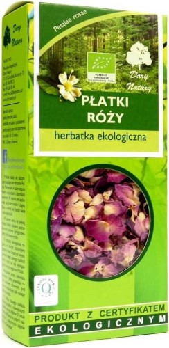 HERBATKA Z PŁATKÓW RÓŻY BIO 20 g - DARY NATURY
