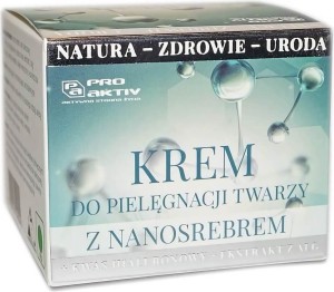 Gezichtscrème met nanozilver hyaluronzuur + algenextract 50ml Pro Aktiv