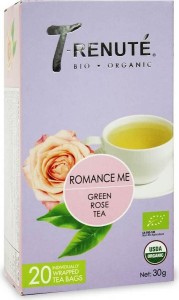 GREEN TEA ROSE ROMANCE ME BIO 30 g (1,5 g x 20 pcs) - TRENUTE