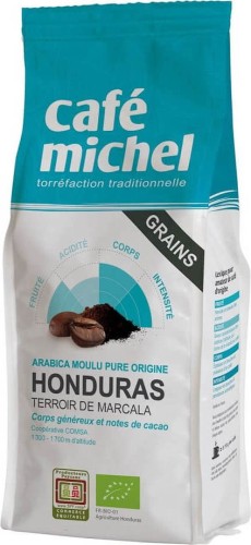 HARICOTS ARABICA HONDURAS FAIR TRADE BIO 250 g - CAFE MICHEL