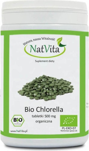 Bio chlorella 500mg 30g tablets NatVita