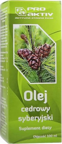 Olej cedrowy syberyjski 100ml Pro Aktiv