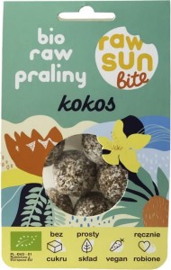 COCONUT PRALINES BIO 105 g - RAW SUN BITE