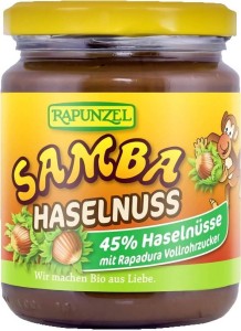 ROOMNOTEN EN CHOCOLADE SAMBA BIO 250 g - RAPUNZEL