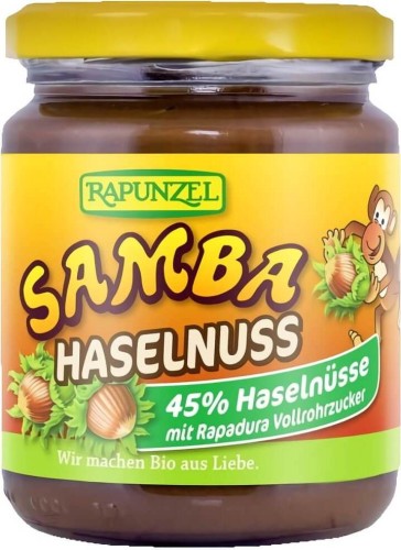 ROOMNOTEN EN CHOCOLADE SAMBA BIO 250 g - RAPUNZEL