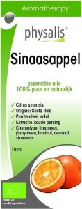 HUILE ESSENTIELLE DE SINAASAPPEL (ORANGE CHINOISE)  BIO 10 ml - PHYSALIS