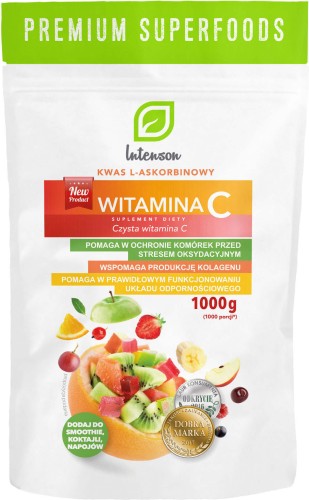 L-ascorbinezuur Vitamine C 1000mg 1000g Intenson