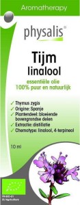 Huile essentielle de Tijm Linalool (Thymus zygis linalool) BIO 10 ml - Physalis
