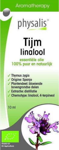 Essential oil tijm linalool (thyme thymus zygis linalol) BIO 10 ml - Physalis
