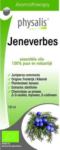 JENEVERBES ESSENTIAL OIL (COMMON JUNIPER) BIO 10 ml - PHYSALIS