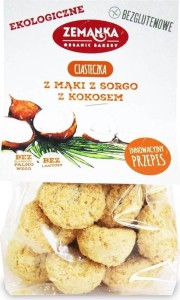 Cookies from sorgo flour with coconut gluten-free BIO 100 g - Zemanka
