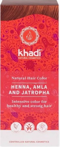 Henna - natural with amla and jatropha 100g - Khadi