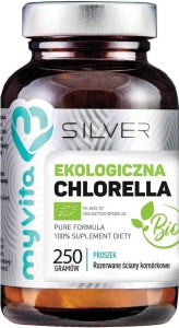 Chlorella BIO powder 250g MyVita Silver Pure