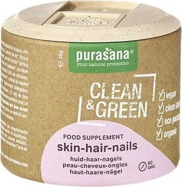 PEAU - CHEVEUX - ONGLES EN TABLETTES BIO 36 g (60 szt.) - PURASANA