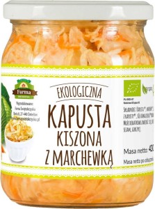 SAUERKRAUT WITH CARROT BIO 430 g (365 g) - FARMA ŚWIĘTOKRZYSKA