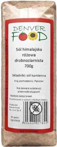 Fine-grained pink Himalayan salt 700g Denver Food