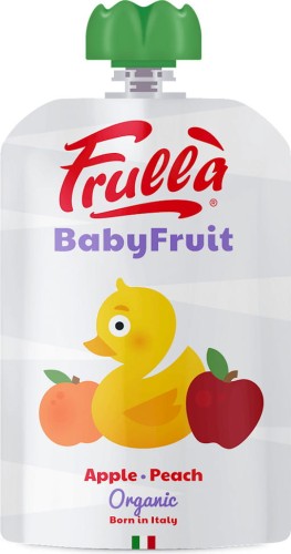 APPLE-PEACH PUREE GLUTEN-FREE (from 6 months of age) BIO 100 g - FRULLA (NATURA NUOVA)